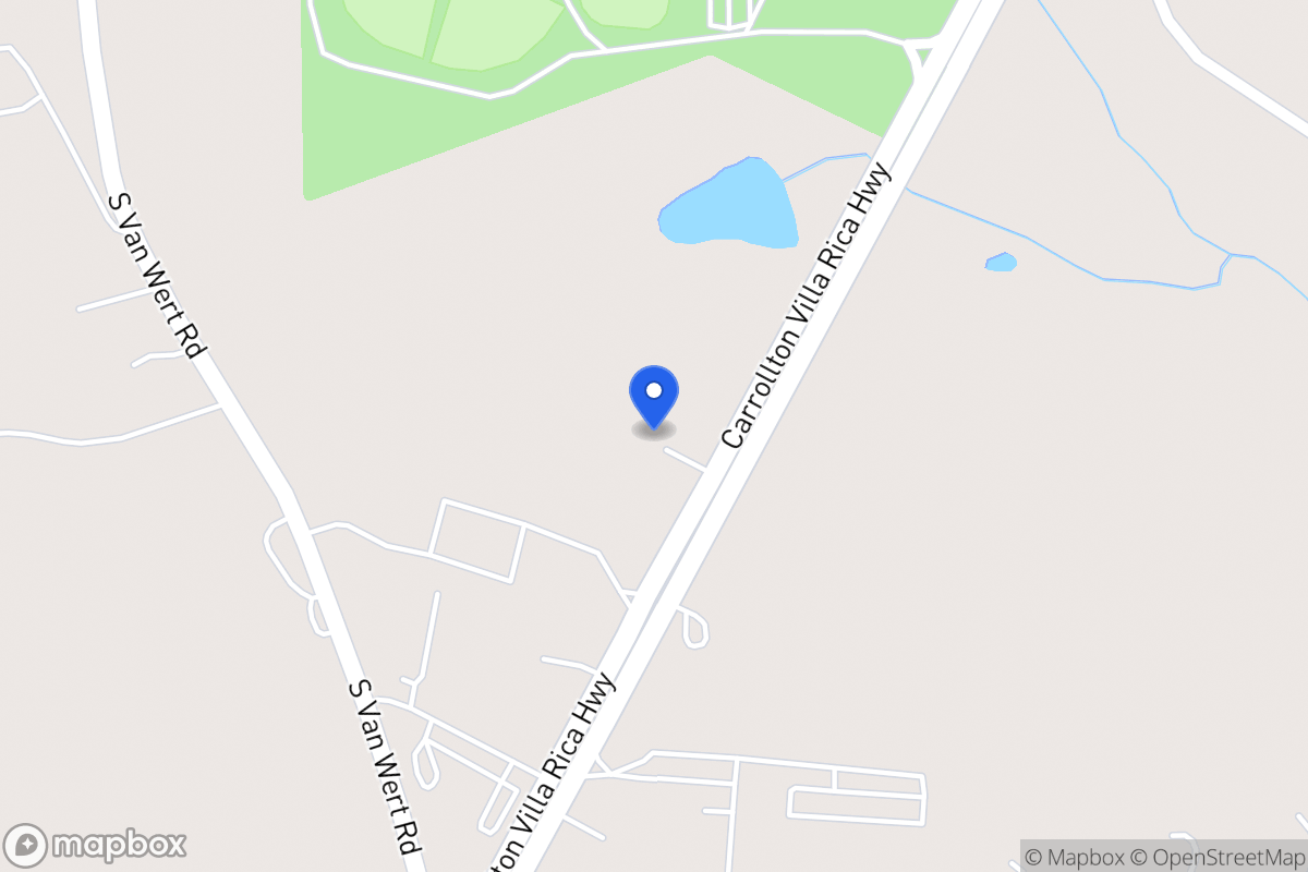 Map of 1745 Carrollton Villa Rica Hwy