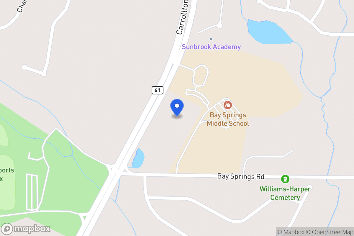 Map of 1438 Carrollton Villa Rica Hwy
