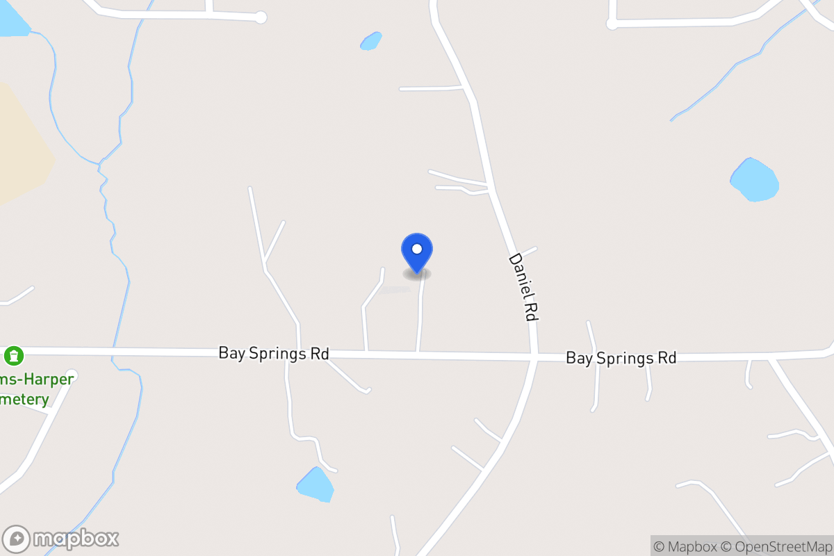 Map of 370 Bay Springs Rd