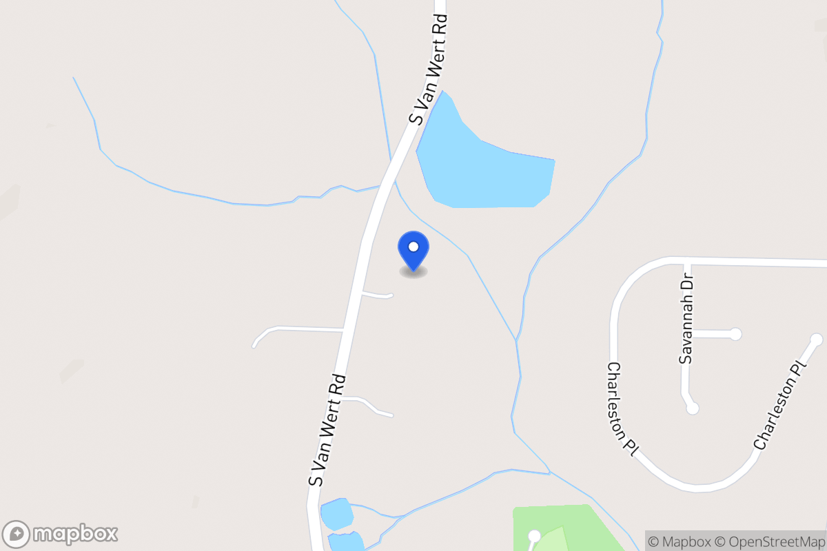 Map of 2664 S Van Wert Rd