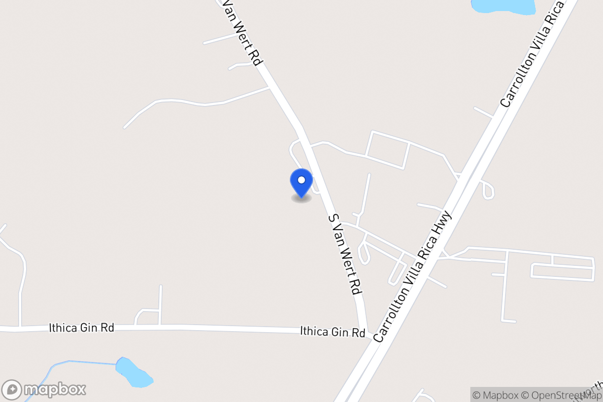 Map of 3175 S Van Wert Rd