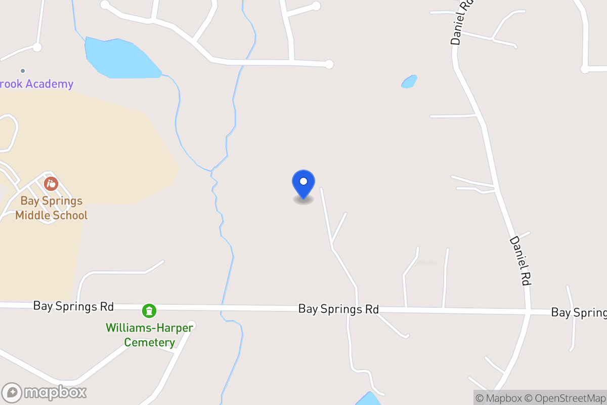 Map of 300 Bay Springs Rd