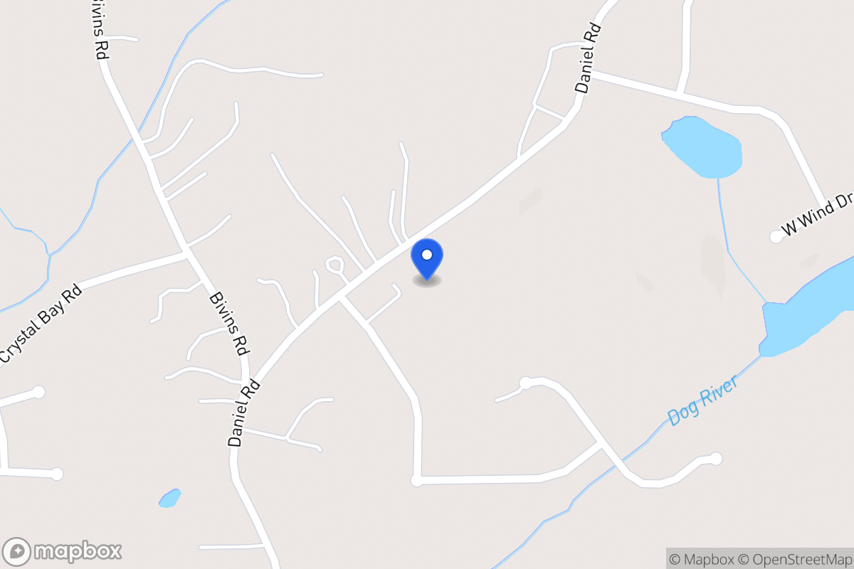 Map of 1180 Daniel Rd