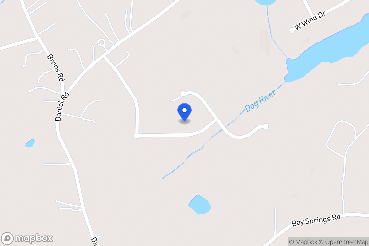 Map of 384 Daniel Mill Xing