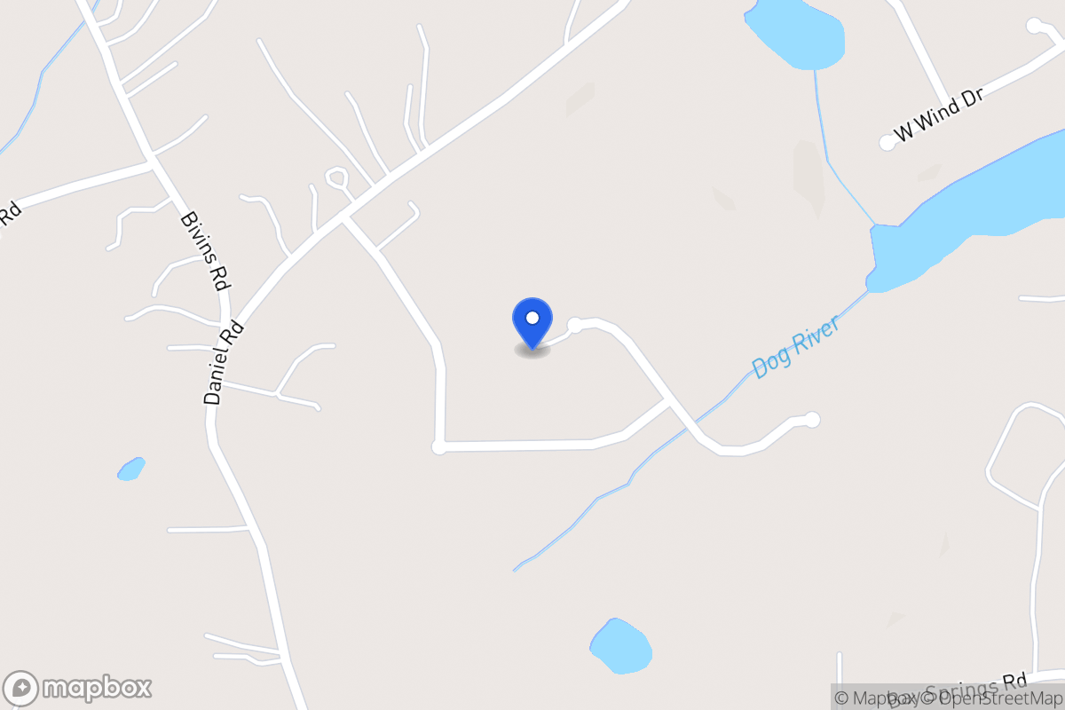 Map of 209 Daniel Springs Ct