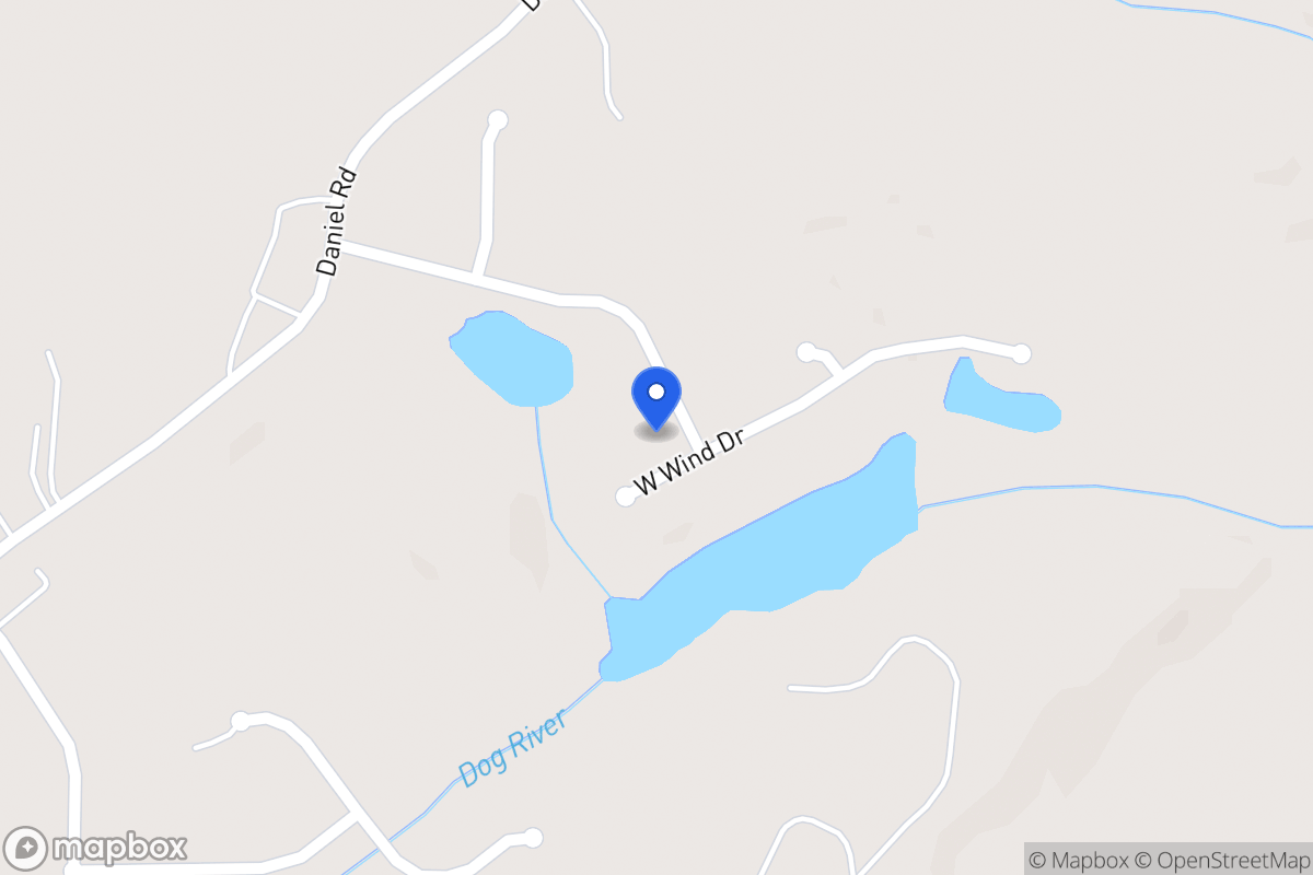 Map of 418 West Wind Dr