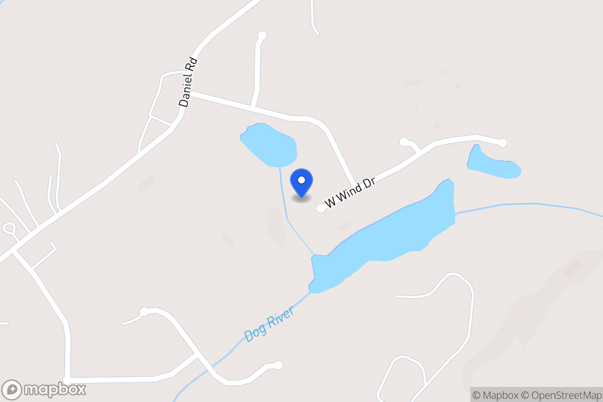 Map of 406 West Wind Dr