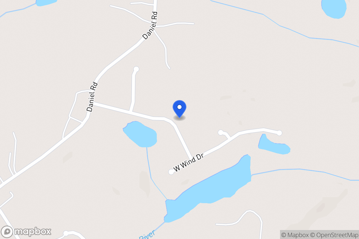 Map of 136 South Winds Dr