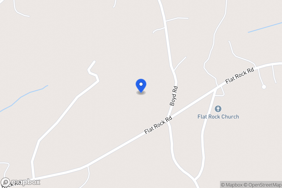 Map of 573 Flat Rock Rd