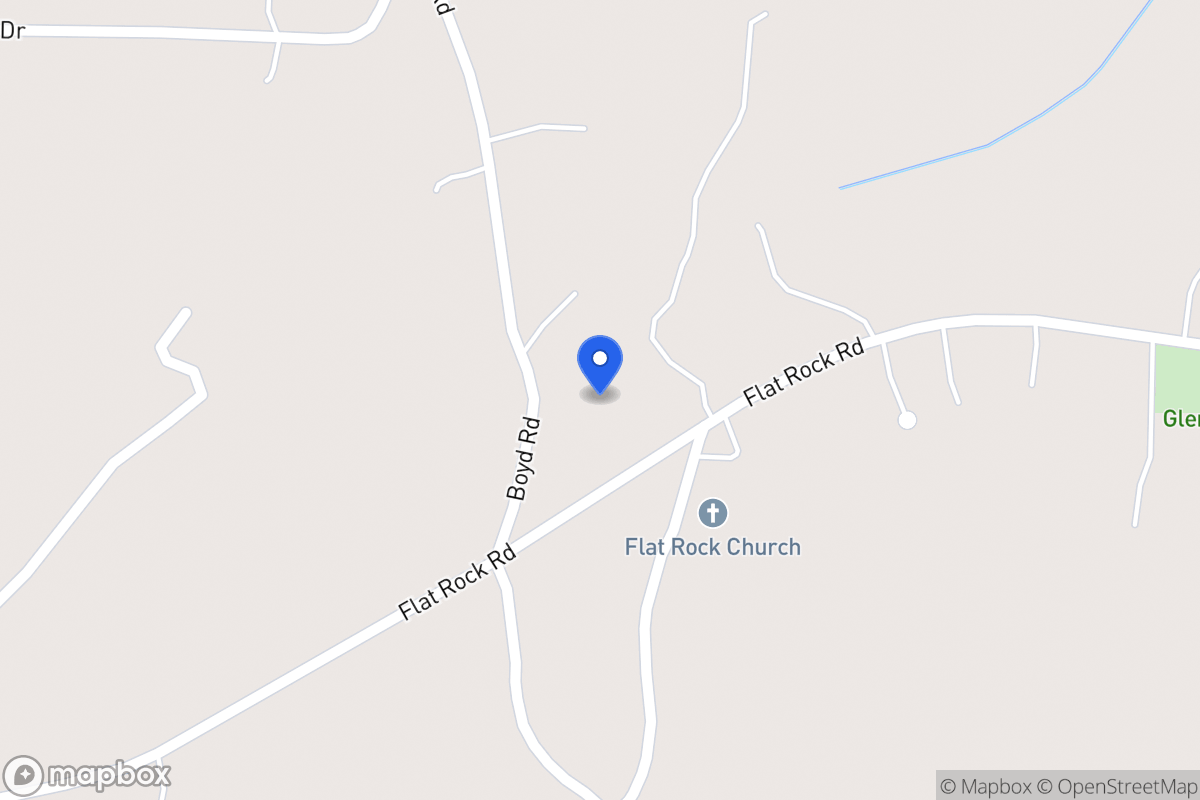 Map of 918 Flat Rock Rd
