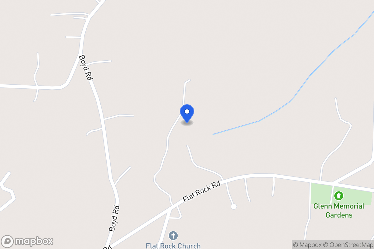 Map of 970 Flat Rock Rd
