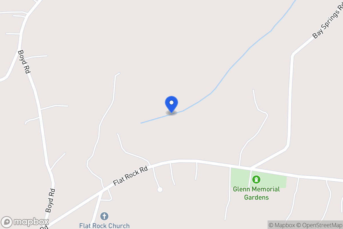 Map of 1079 Flat Rock Rd