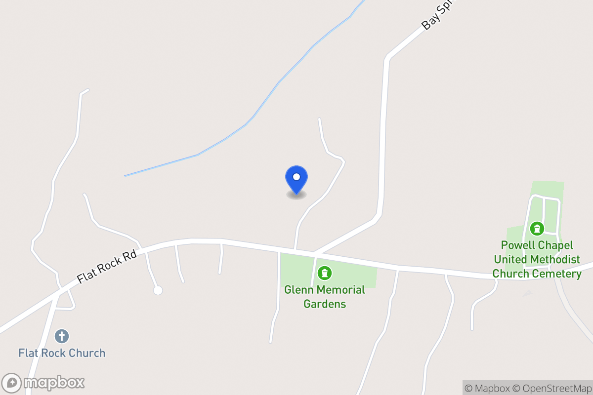 Map of 1116 Flat Rock Rd