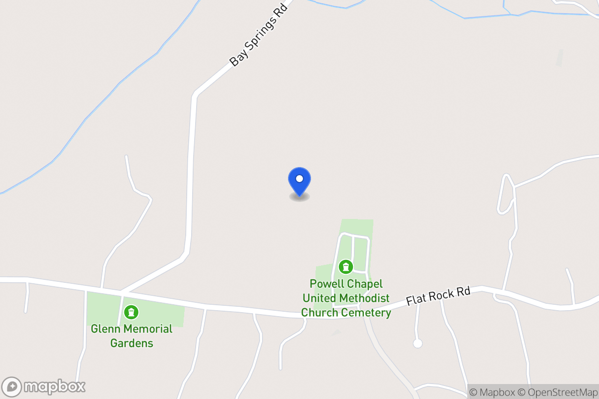 Map of 1238 Flat Rock Rd