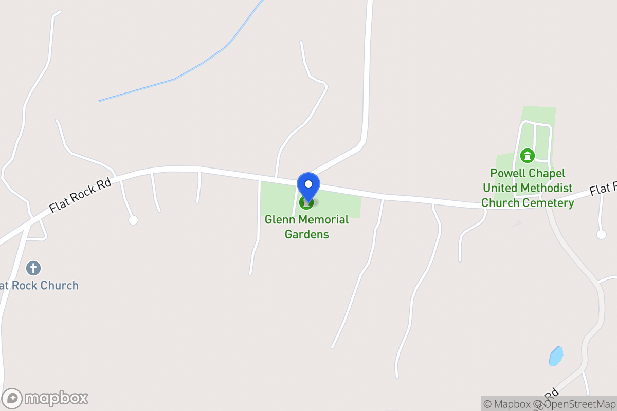 Map of 1161 Flat Rock Rd