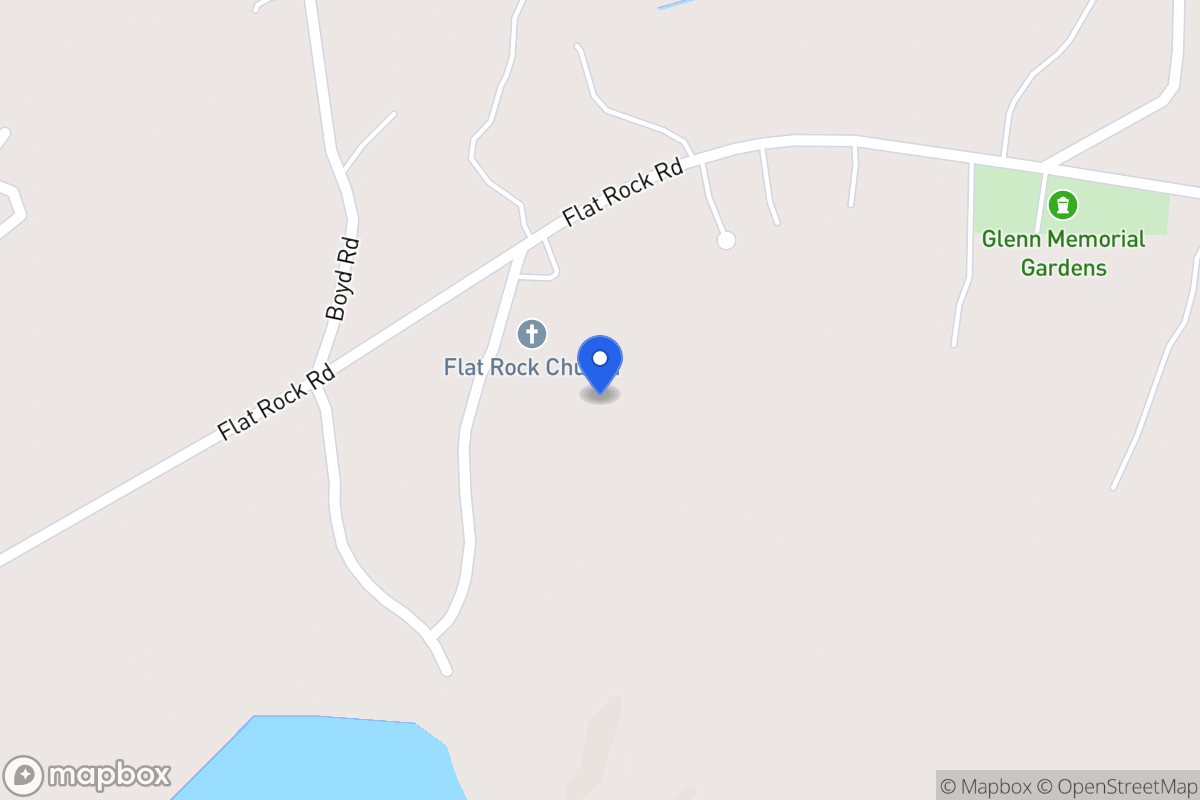 Map of 961 Flat Rock Rd