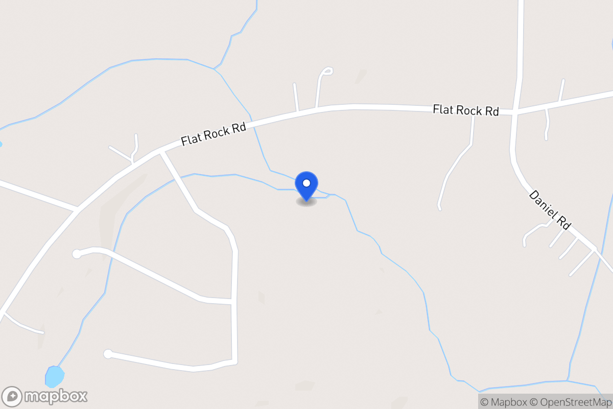 Map of Flat Rock Rd