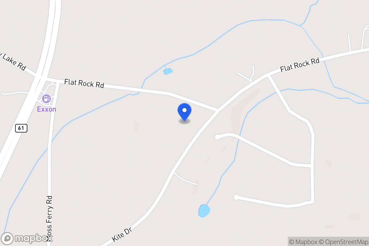 Map of 157 Flat Rock Rd