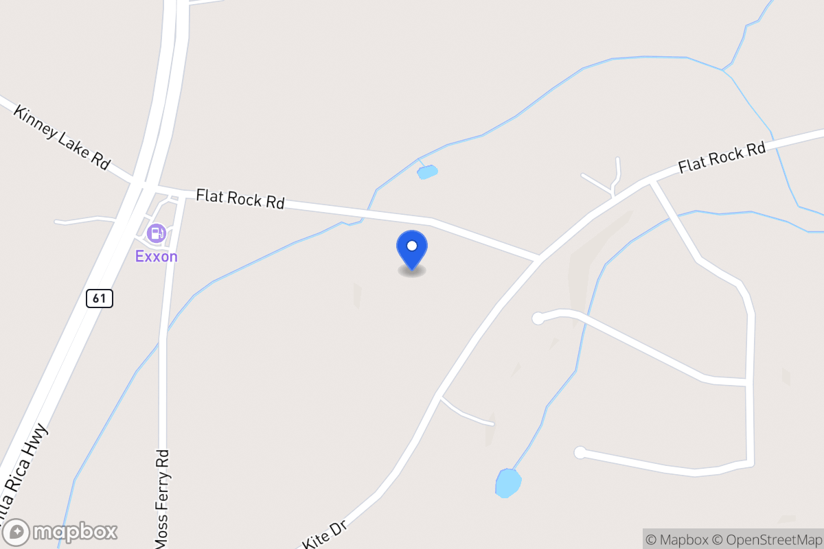 Map of 135 Flat Rock Rd