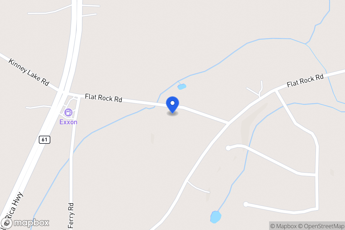 Map of 121 Flat Rock Rd