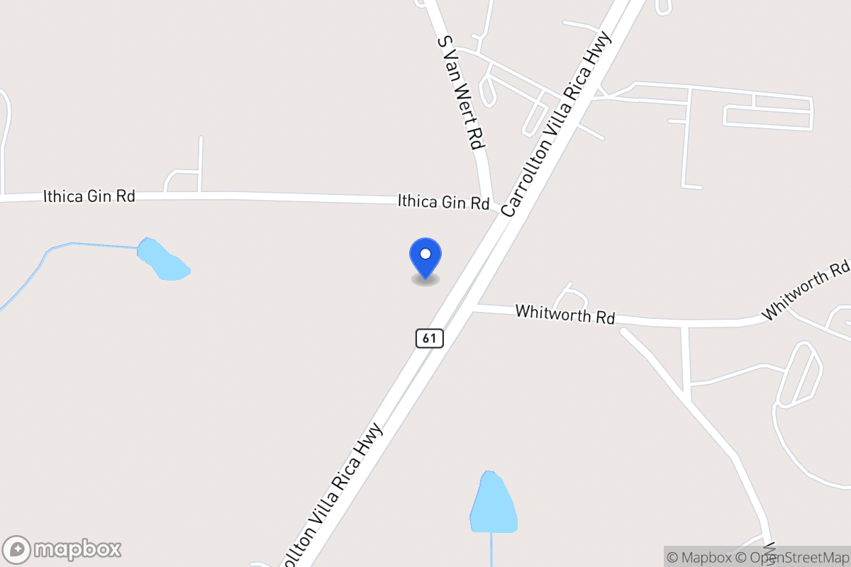 Map of 1949 Carrollton Villa Rica Hwy