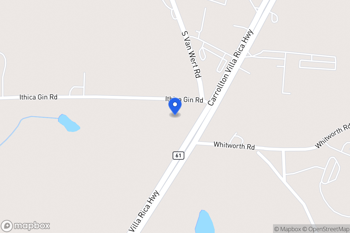 Map of 1927 Carrollton Villa Rica Hwy