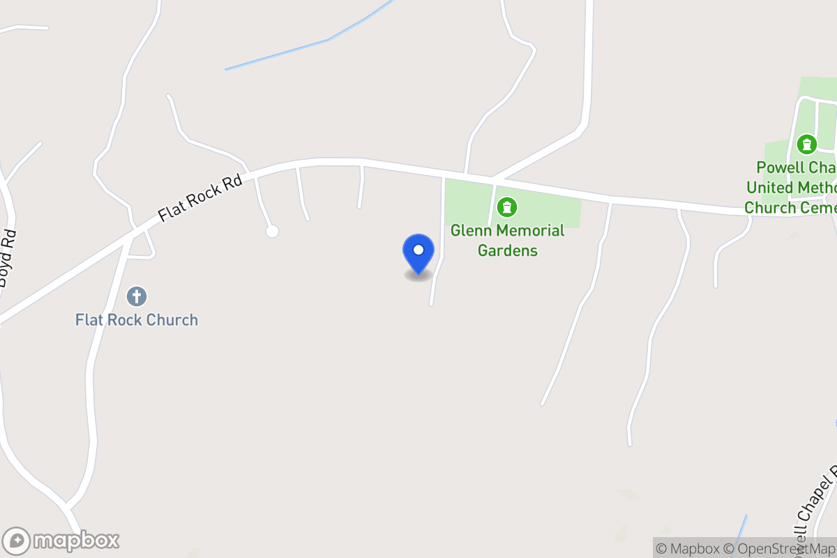 Map of 1111 Flat Rock Rd
