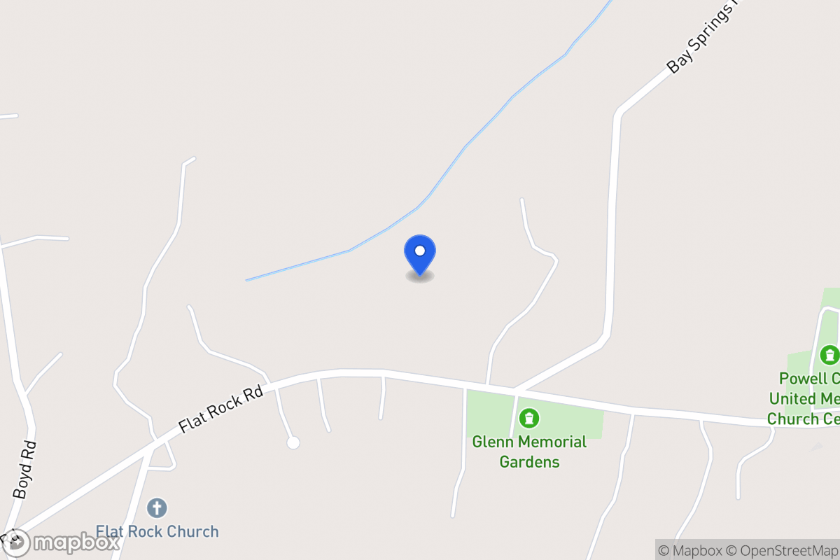 Map of 1104 Flat Rock Rd