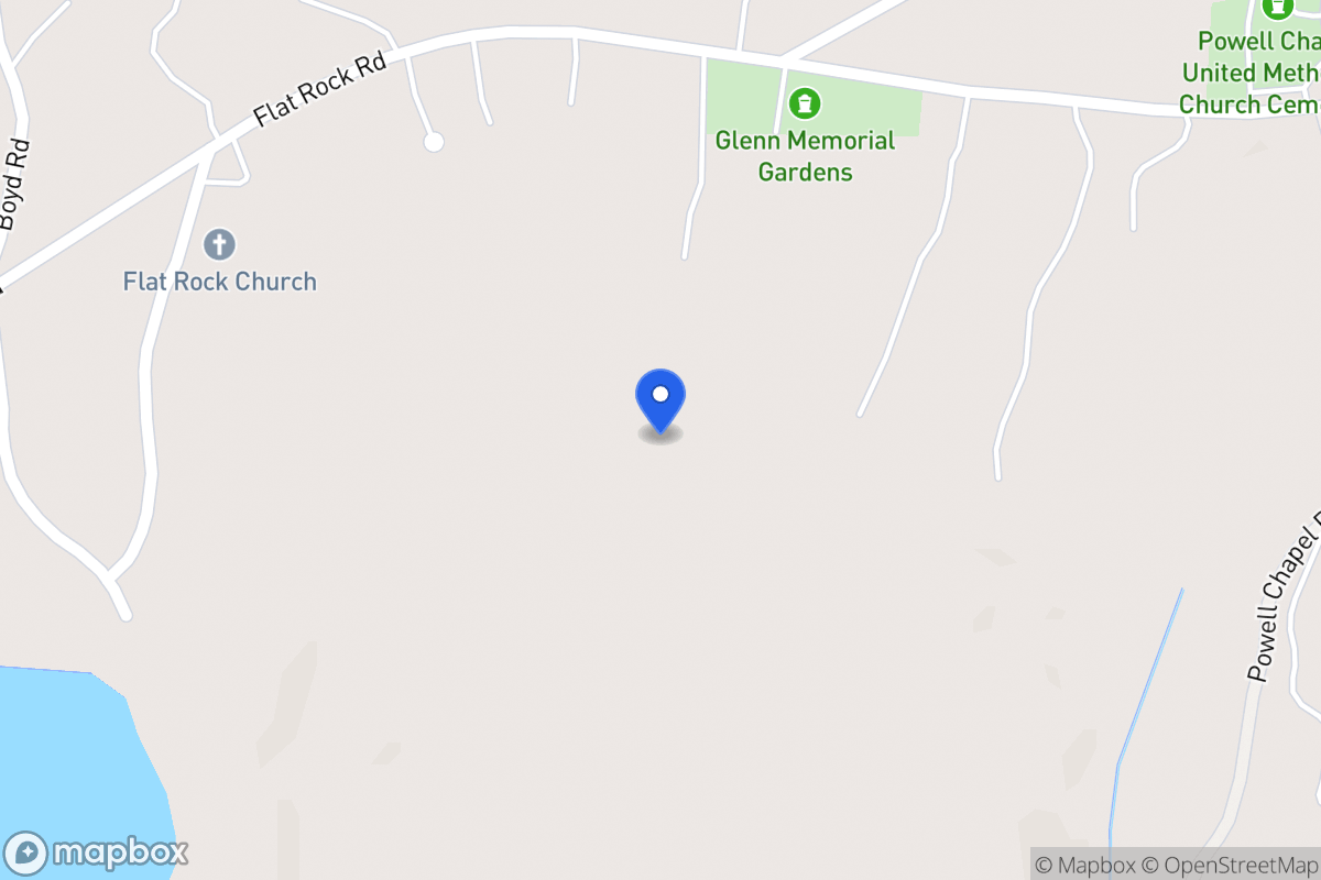 Map of 1113 Flat Rock Rd