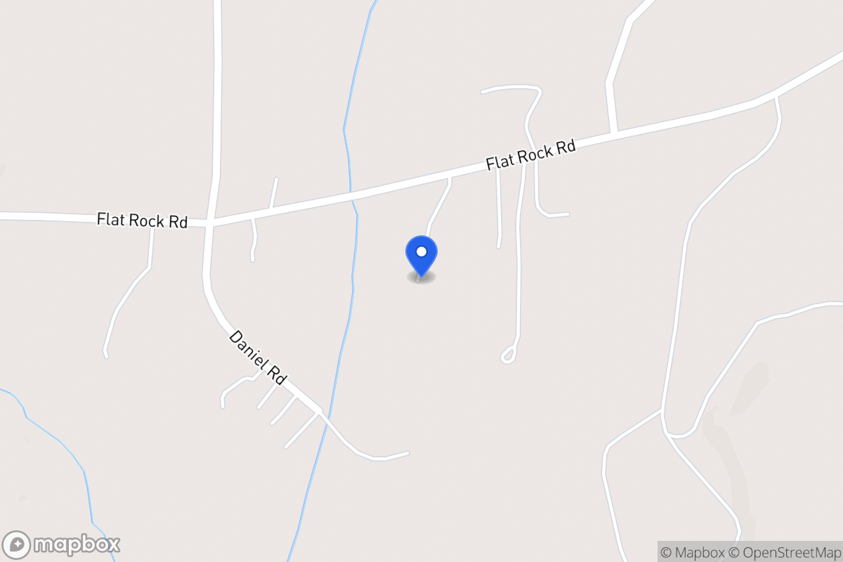 Map of 645 Flat Rock Rd