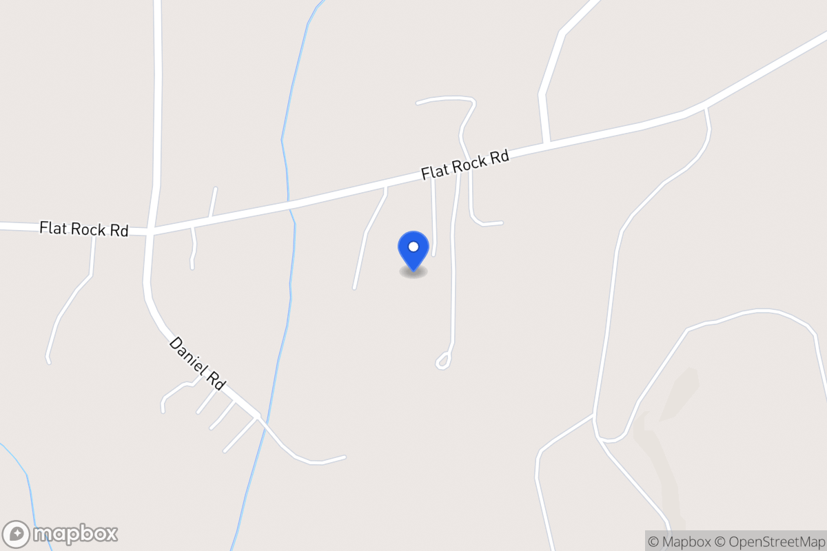Map of 673 Flat Rock Rd