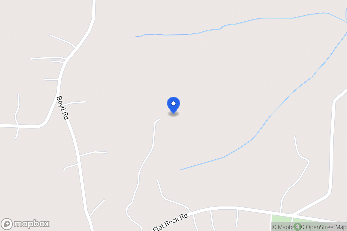 Map of 964 Flat Rock Rd
