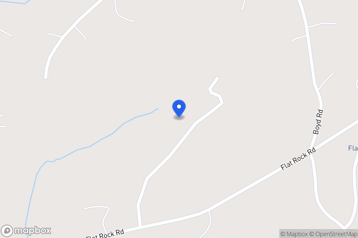 Map of 686 Flat Rock Rd