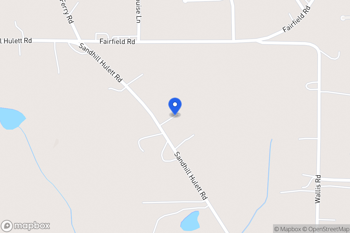 Map of 858 Sandhill Hulett Rd