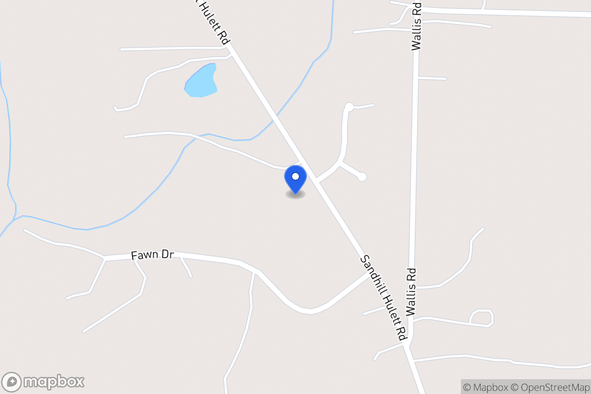 Map of 1061 Sandhill Hulett Rd