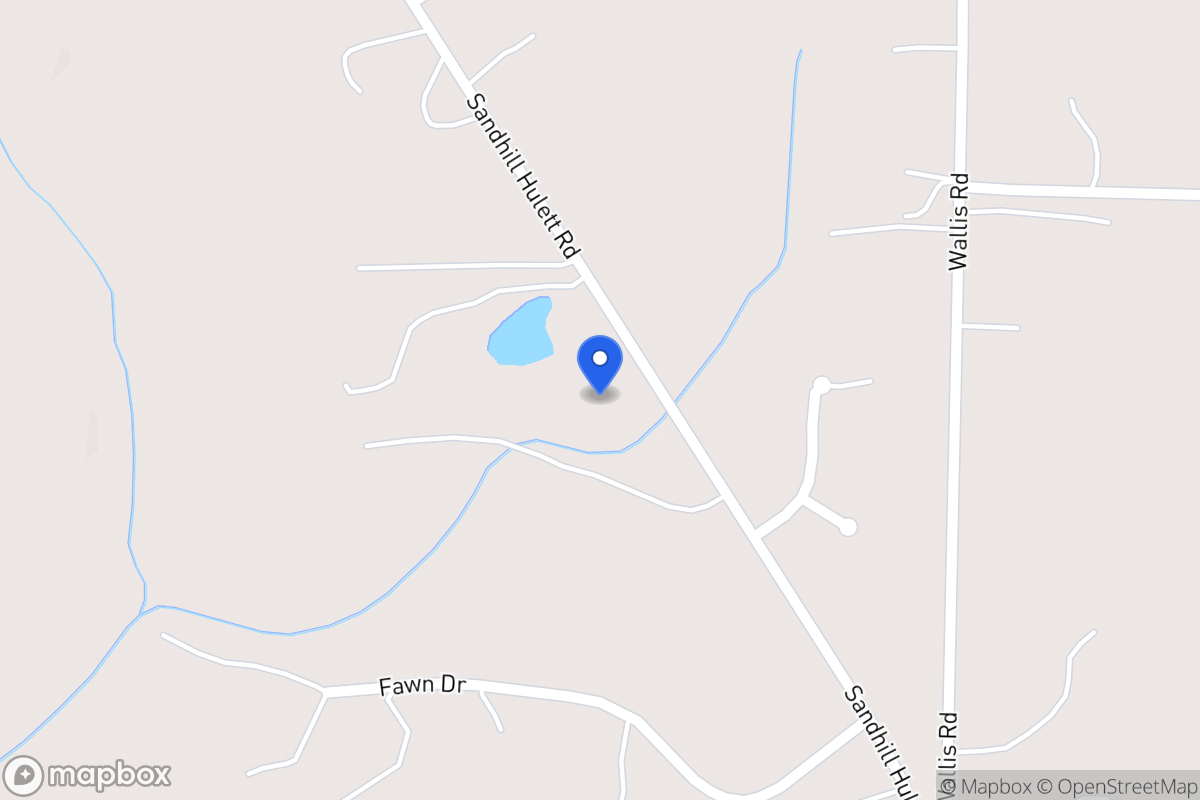 Map of 987 Sandhill Hulett Rd