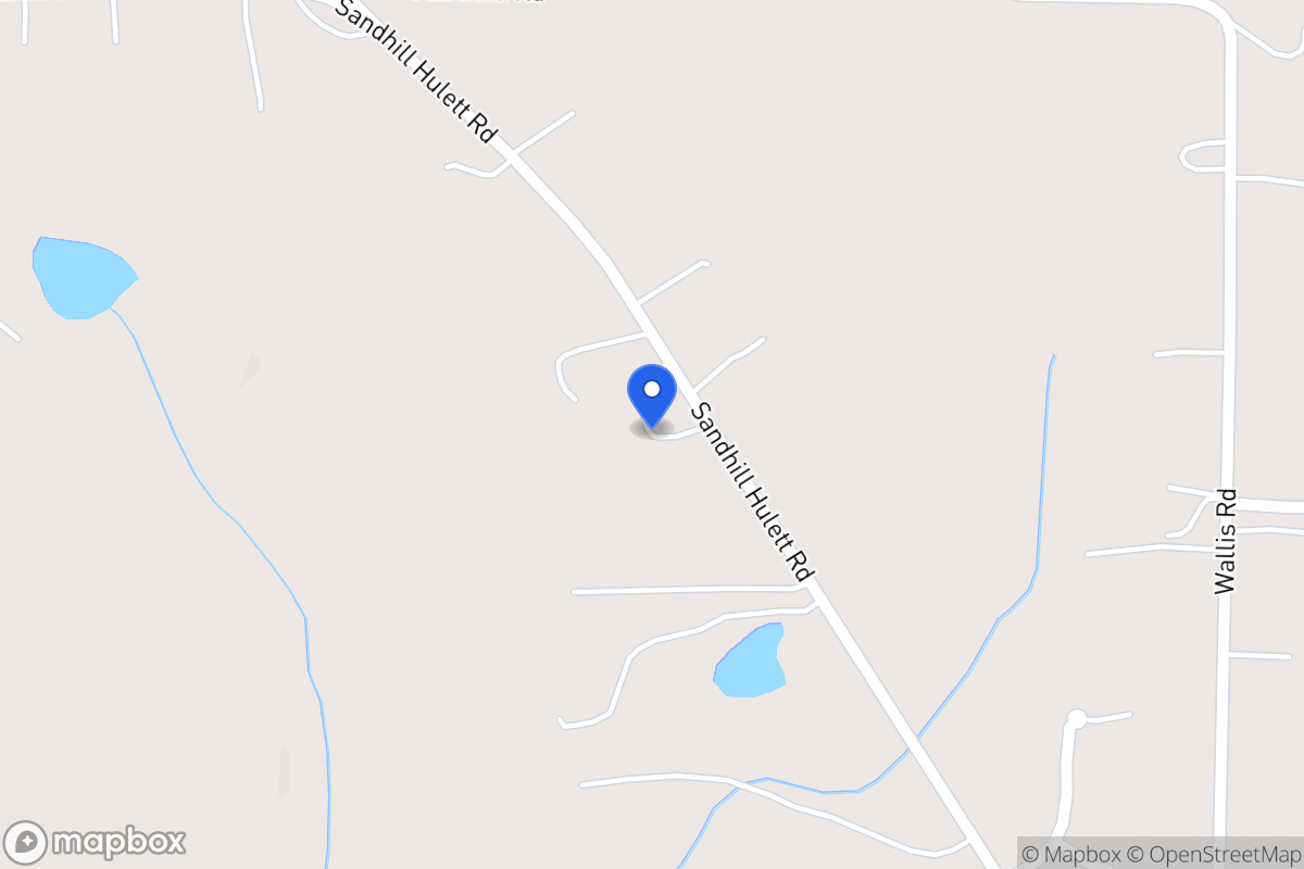 Map of 892 Sandhill Hulett Rd