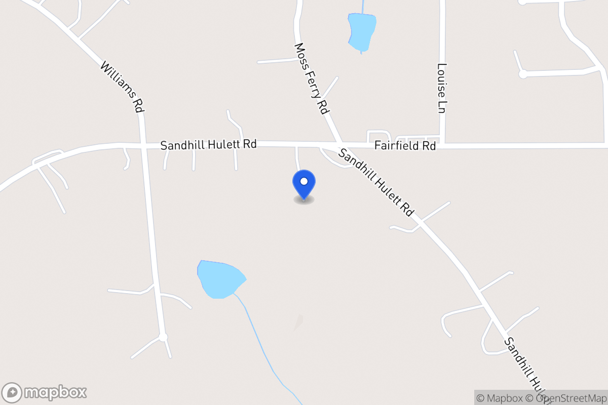 Map of 703 Sandhill Hulett Rd