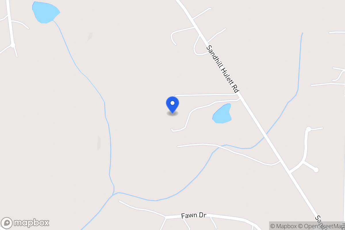 Map of 975 Sandhill Hulett Rd
