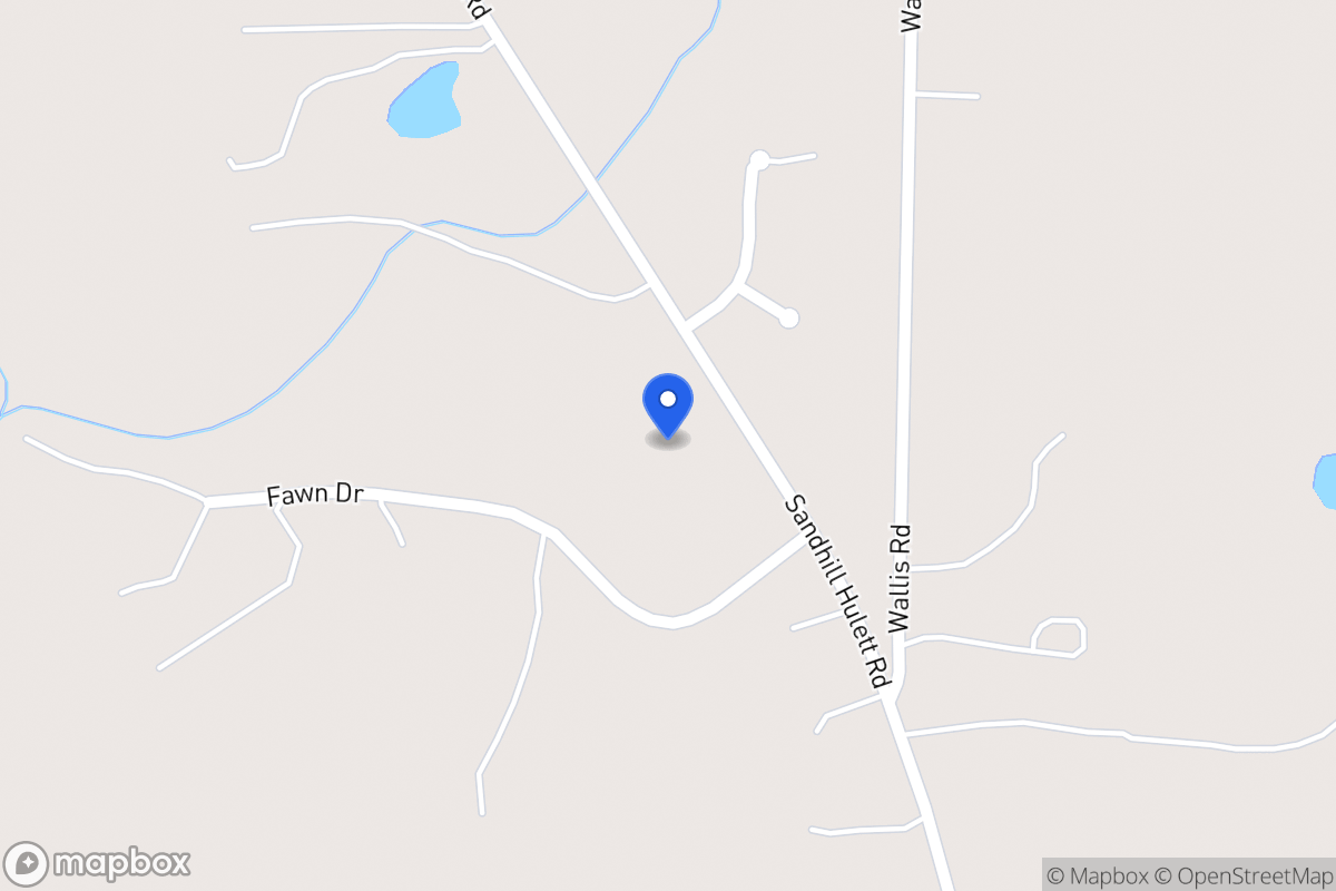 Map of 1095 Sandhill Hulett Rd