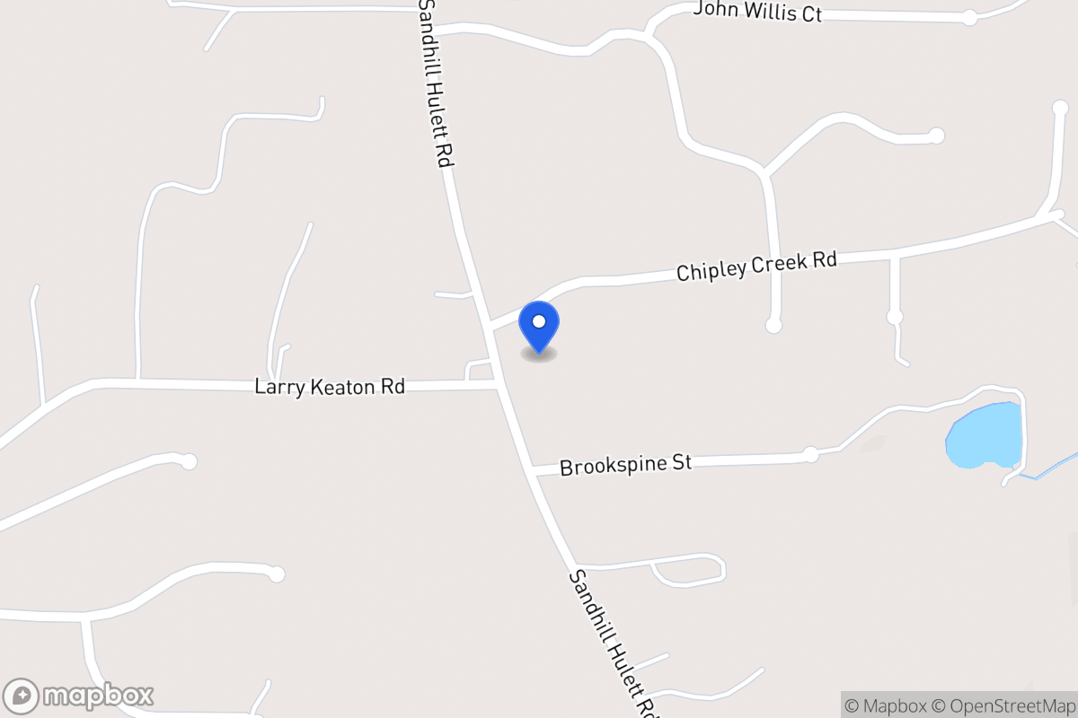 Map of 21 Chipley Creek Dr