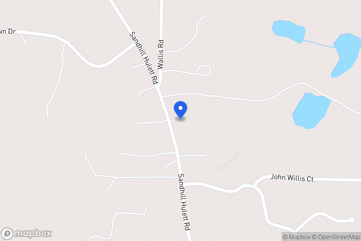 Map of 1228 Sandhill Hulett Rd