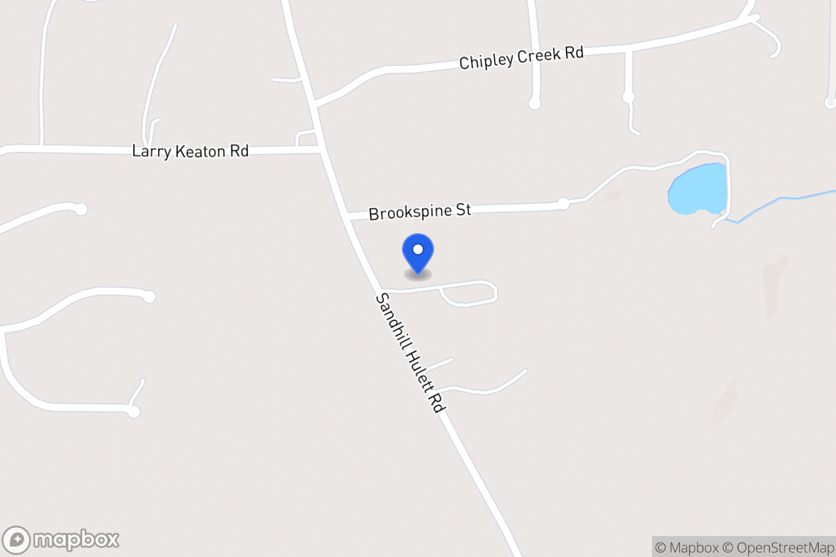Map of 1500 Sandhill Hulett Rd