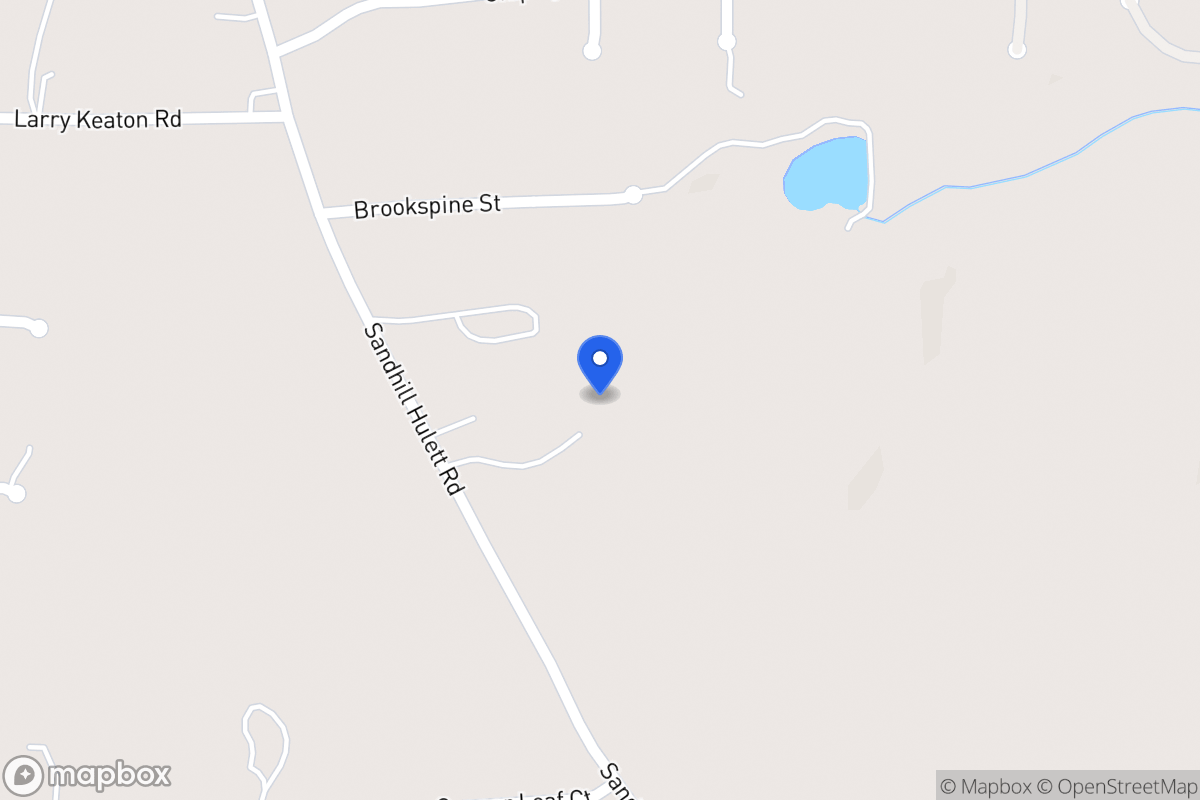 Map of 1560 Sandhill Hulett Rd