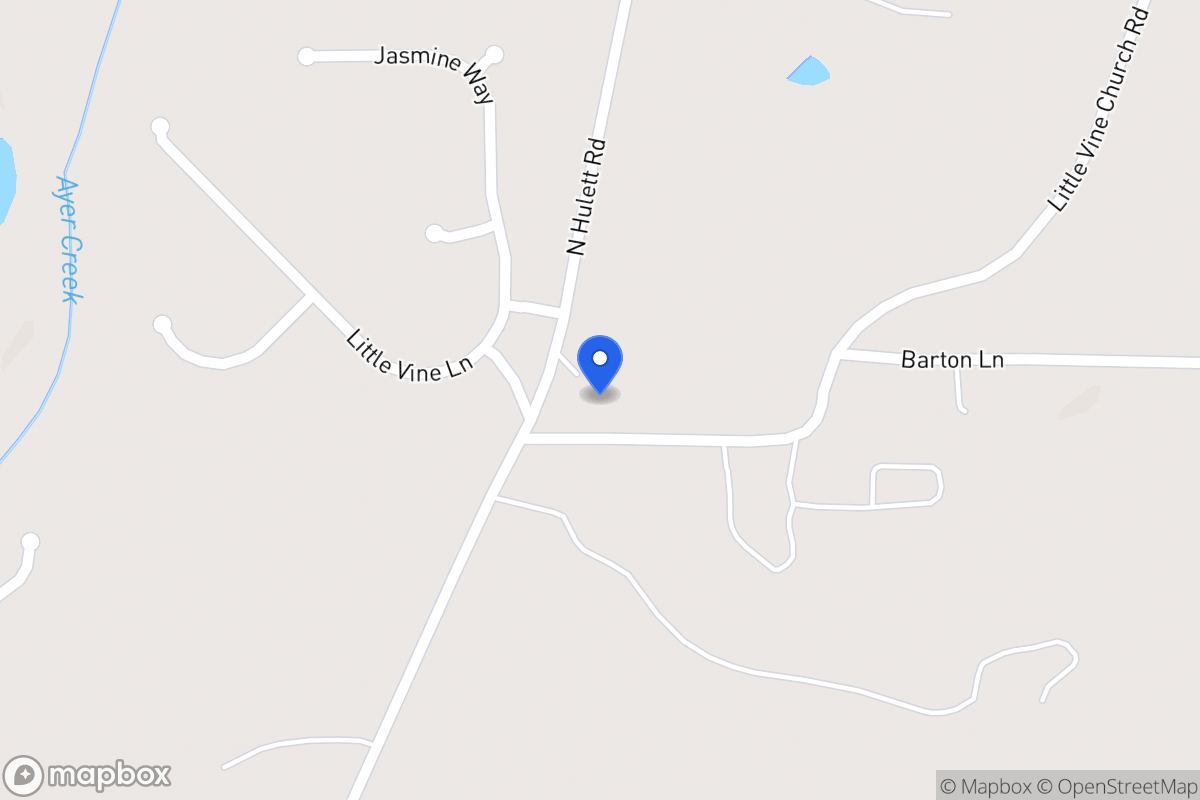 Map of 20 Little Vine Church Rd