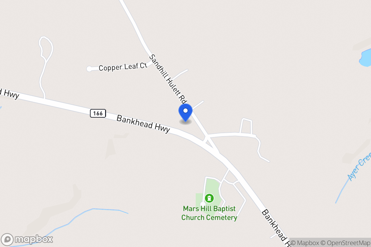Map of 1739 Sandhill Hulett Rd