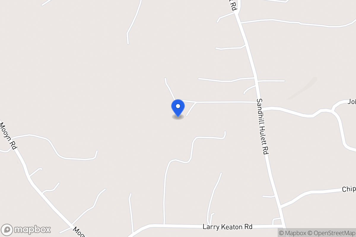 Map of 1279 Sandhill Hulett Rd