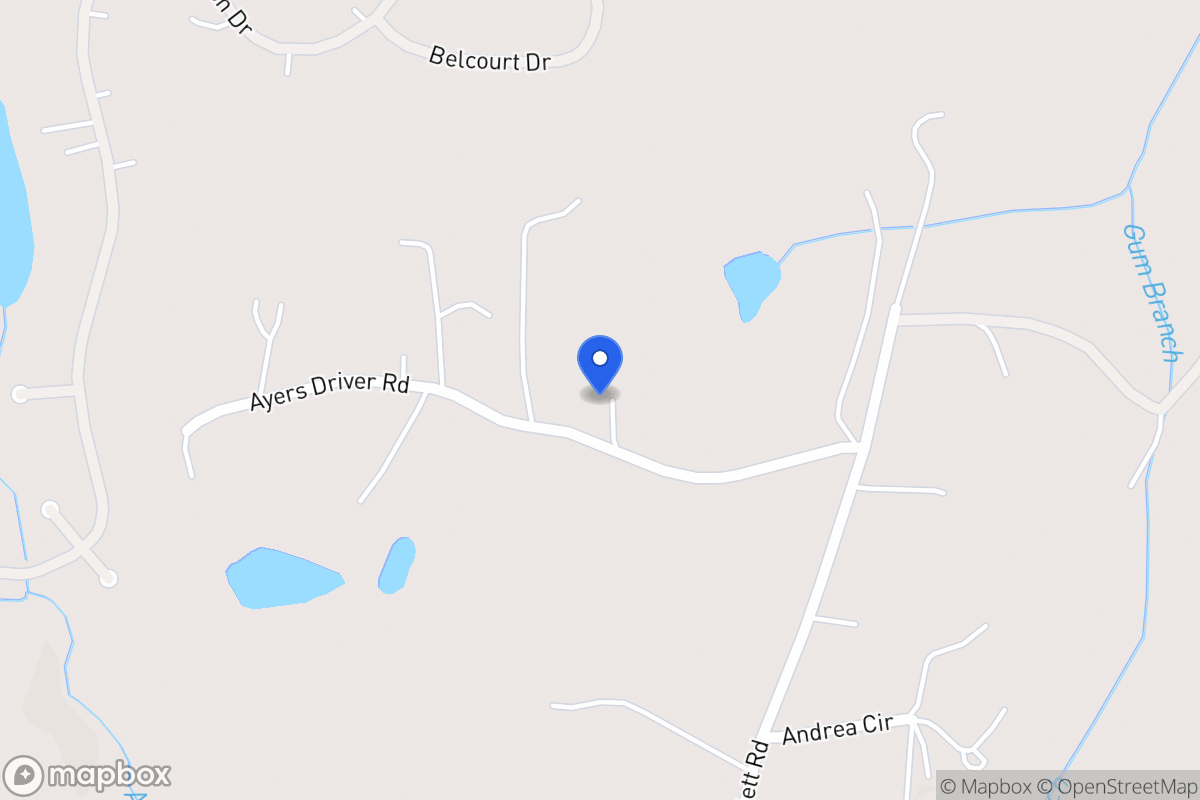 Map of 93 Ayers Driver Rd