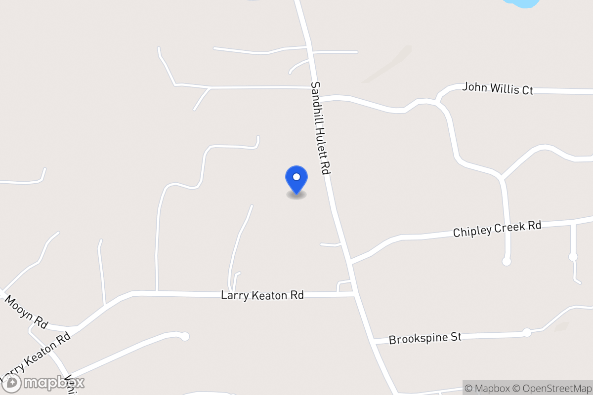 Map of 1351 Sandhill Hulett Rd