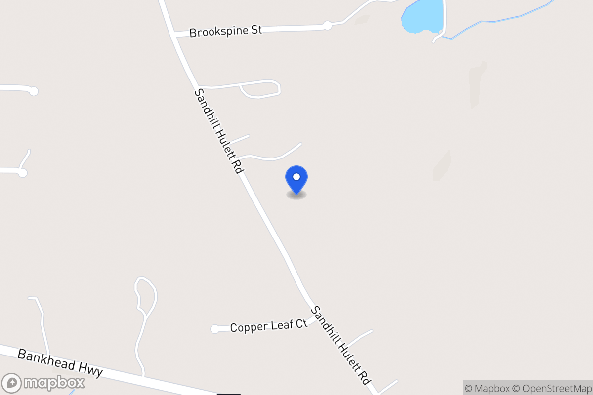 Map of 1590 Sandhill Hulett Rd